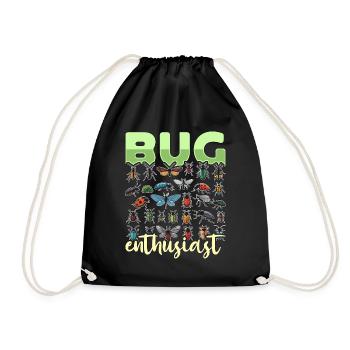 Pest Control Bug Enthusiast Animal Control Officer - Drawstring Bag - black - Front