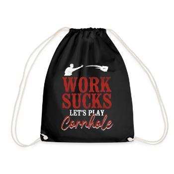 Cornhole Team Bean Bag Player - Turnbeutel - Schwarz - Vorne