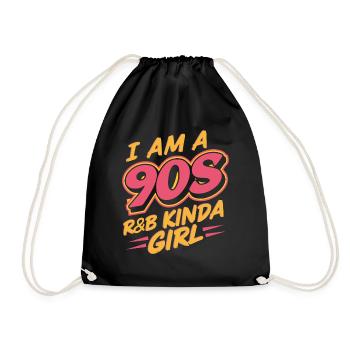 Je suis une fille R&B des années 90 - Sac de sport léger - noir - Devant