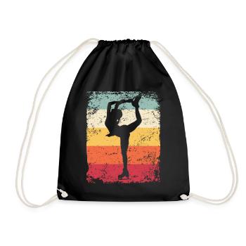 Patinage artistique Patinage artistique Patinage sur glace - Sac de sport léger - noir - Devant