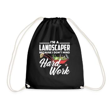 Landscaper Work Garden - Drawstring Bag - black - Front