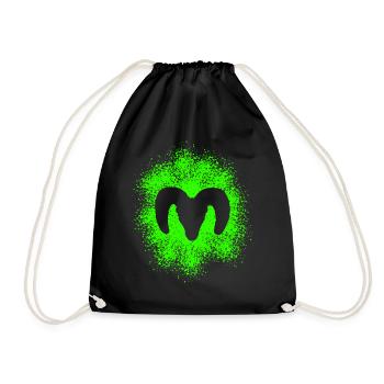 Bighorn sheep - Drawstring Bag - black - Front