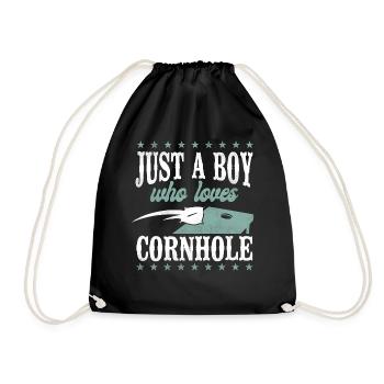 Joueur de sac de haricots de l’équipe Cornhole - Sac de sport léger - noir - Devant
