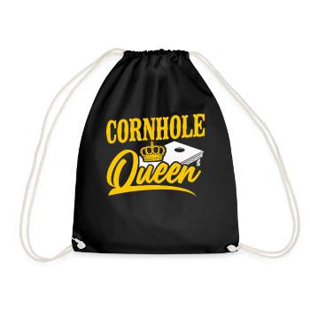 Cornhole Team Bean Bag Player - Turnbeutel - Schwarz - Vorne
