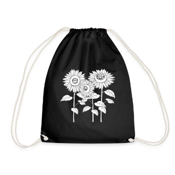 Gardening Hobby Gardener Sunflowers - Turnbeutel - Schwarz - Vorne