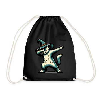 Dabbing Sorcières Chat Dabbing Pet Creepy - Sac de sport léger - noir - Devant