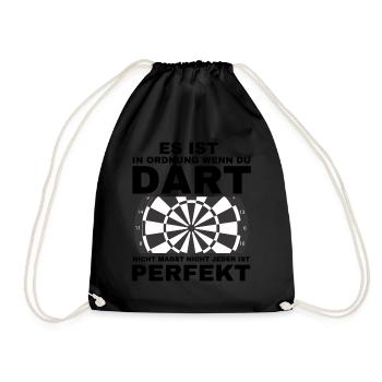 Ce n’est pas OK si vous n’aimez pas les fléchettes, ne le faites pas - Sac de sport léger - noir - Devant