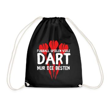 Many darts play only the best - - Drawstring Bag - black - Front