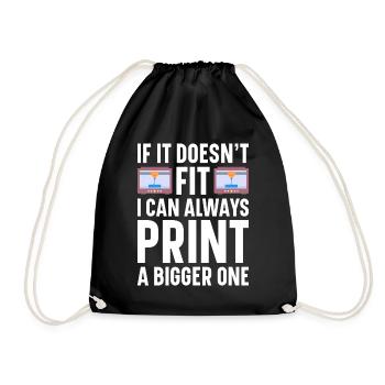Filament d’imprimante 3D Impression 3D Impression 3D Imprimante 3D - Sac de sport léger - noir - Devant