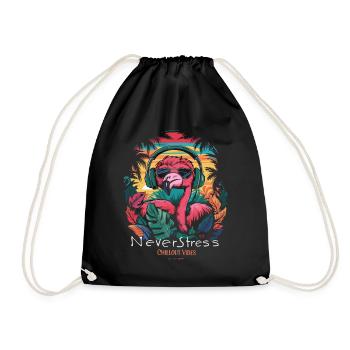 Design Chillout Vibes : décontracté et élégant - Sac de sport léger - noir - Devant
