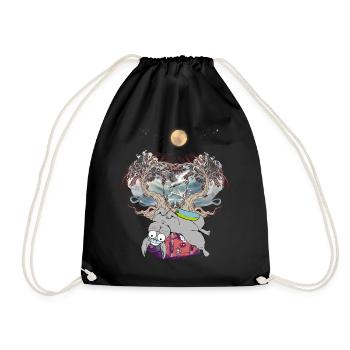 Maritime Bunny Sailor Valise Vacances Voyage Vacances - Sac de sport léger - noir - Devant