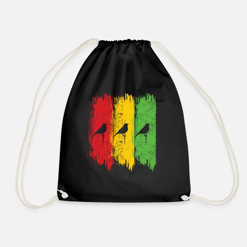Rastafari Musik Vibes Only Rasta Jamaika Reggae - Turnbeutel - Schwarz