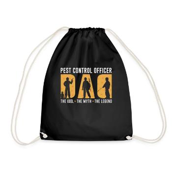 Pest Control Officer Dad The Idol Insect Solution - Turnbeutel - Schwarz - Vorne
