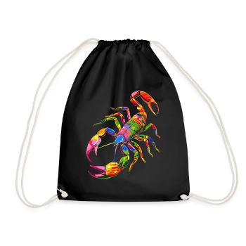 Scorpio Arachnids Scorpion Funny Scorpions - Drawstring Bag - black - Front
