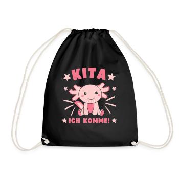 Kita j’arrive Kitakind Axolotl - Sac de sport léger - noir - Devant