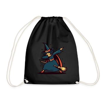 Dabbing Sorcière Drôle Halloween Sorcière - Sac de sport léger - noir - Devant