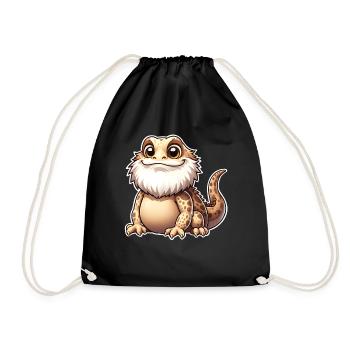 Bearded dragons - Drawstring Bag - black - Front