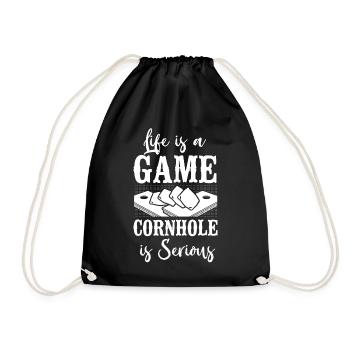 Cornhole Team Bean Bag Player - Turnbeutel - Schwarz - Vorne