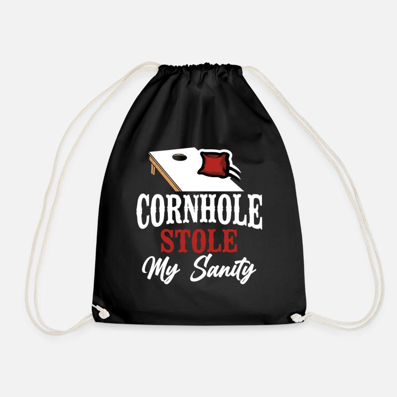 Cornhole Team Bean Bag Player - Turnbeutel - Schwarz