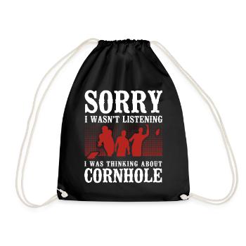 Joueur de sac de haricots de l’équipe Cornhole - Sac de sport léger - noir - Devant