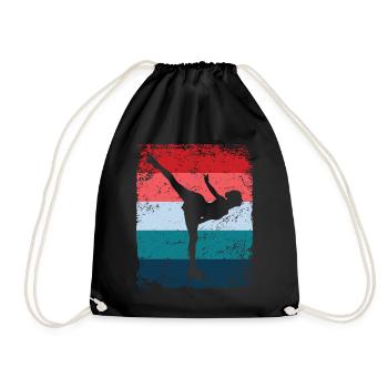 Patinage artistique Patinage artistique Patinage sur glace - Sac de sport léger - noir - Devant