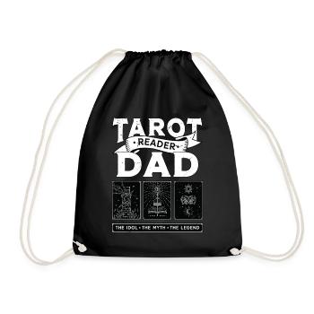 Tarot Reader Dad The Idol The Myth Psychic Tarot - Drawstring Bag - black - Front