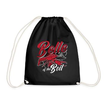 Crawfish Boil Belle Of The Boil Cajun Crawfish - Drawstring Bag - black - Front