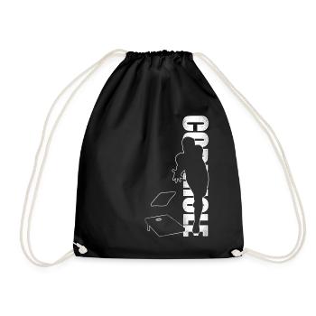 Cornhole Team Bean Bag Player - Turnbeutel - Schwarz - Vorne