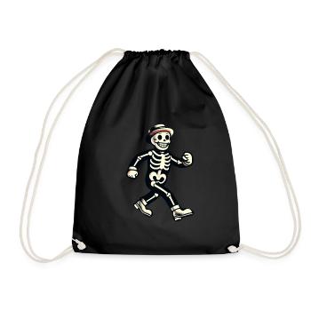 Costume d’Halloween effrayant de dessin animé rétro drôle - Sac de sport léger - noir - Devant