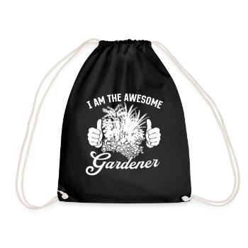 Jardinier amateur - Je suis le jardinier génial - Sac de sport léger - noir - Devant