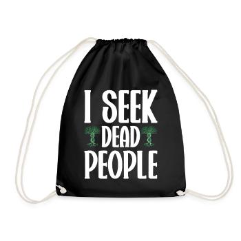 Genealogy Genealologists Genealogy Genealogy - Drawstring Bag - black - Front