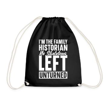 Genealogy Genealologists Genealogy Genealogy - Drawstring Bag - black - Front