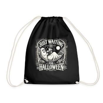 Ghost Hammock Holiday : en attendant Halloween - Sac de sport léger - noir - Devant