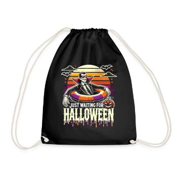 Vampire Chilling : En attendant Halloween - Sac de sport léger - noir - Devant