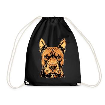 Pitbull Bulldog Pittie American Pitbull Terrier - Sac de sport léger - noir - Devant