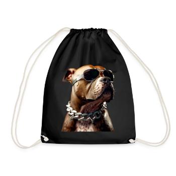 Pitbull Bulldog Pittie American Pitbull Terrier - Sac de sport léger - noir - Devant