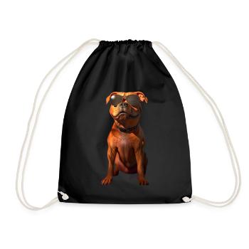 Pitbull Bulldog Pittie American Pitbull Terrier - Sac de sport léger - noir - Devant