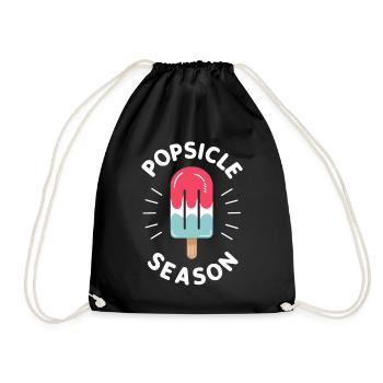 Popsicle Season Ice Pop Funny Popsicle Frozen - Sac de sport léger - noir - Devant