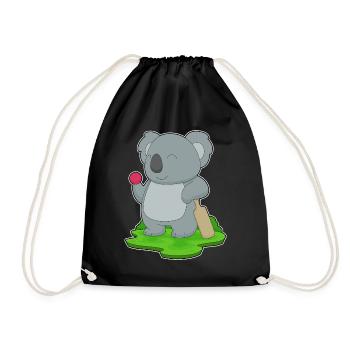 Koala Cricket Cricket Bats - Drawstring Bag - black - Front