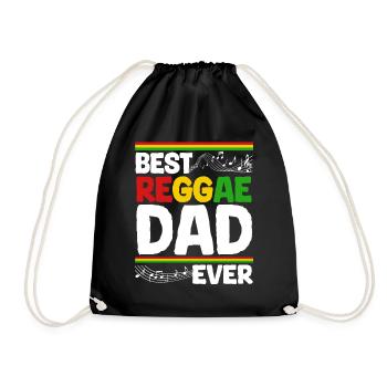 Rastafari Music Vibes Only Rasta Jamaica Reggae - Drawstring Bag - black - Front