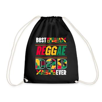 Rastafari Music Vibes Only Rasta Jamaica Reggae - Drawstring Bag - black - Front