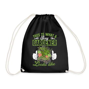This is what a sexy gardener looks like - Hobby Ga - Drawstring Bag - black - Front