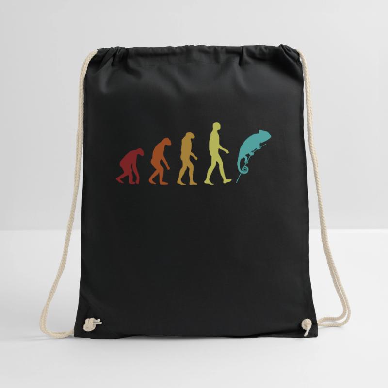 Chameleon Evolution Panther Veiled Chamaeleonidae Drawstring Bag