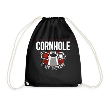 Joueur de sac de haricots de l’équipe Cornhole - Sac de sport léger - noir - Devant