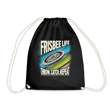 Frisbee Life - Lancer, attraper, répéter - Sac de sport léger - noir - Devant