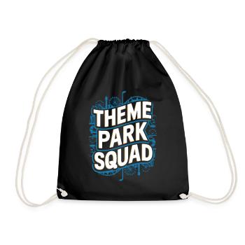 Theme Park Squad Adventure and Fun - Drawstring Bag - black - Front