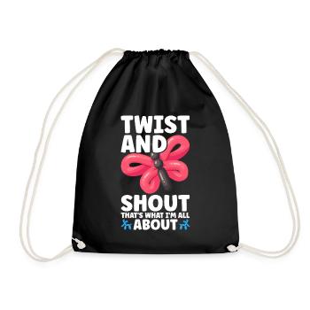 Ballon Twister Ballon Artiste Ballon Animaux - Sac de sport léger - noir - Devant