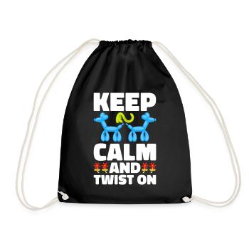 Ballon Twister Ballon Artiste Ballon Animaux - Sac de sport léger - noir - Devant