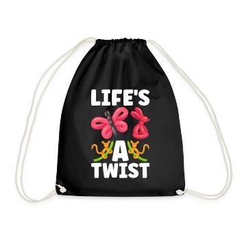 Ballon Twister Ballon Artiste Ballon Animaux - Sac de sport léger - noir - Devant