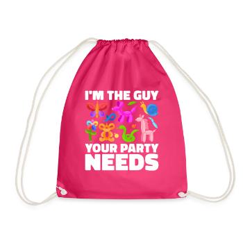 Ballon Twister Ballon Artiste Ballon Animaux - Sac de sport léger - fuchsia - Devant